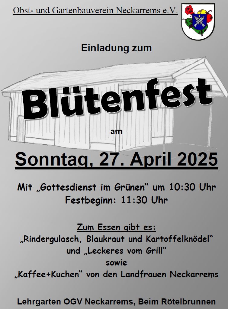 Bluetenfest25 Einladung zum Blütenfest am 27. April 2025